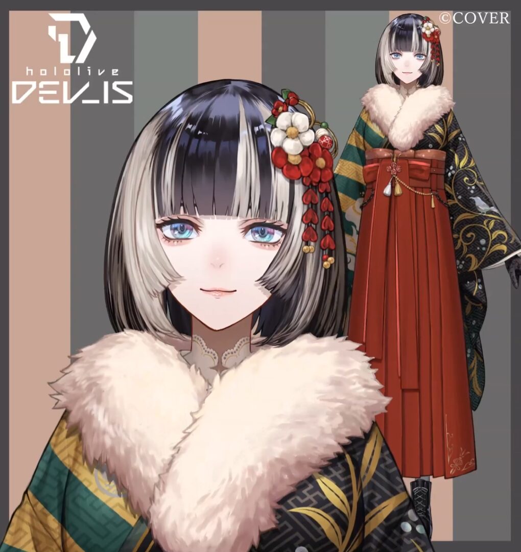 【儒烏風亭らでん(じゅうふうてい らでん)】衣装・三面図一覧【hololive DEV_IS ReGLOSS】 | らくハレ(楽、晴れ。)