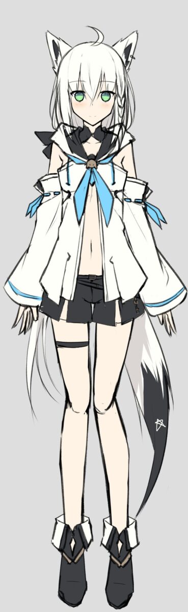 白上フブキ初期案白