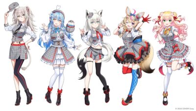 獅白ぼたん
雪花ラミィ
白上フブキ
尾丸ポルカ
桃鈴ねね
ホロライブ